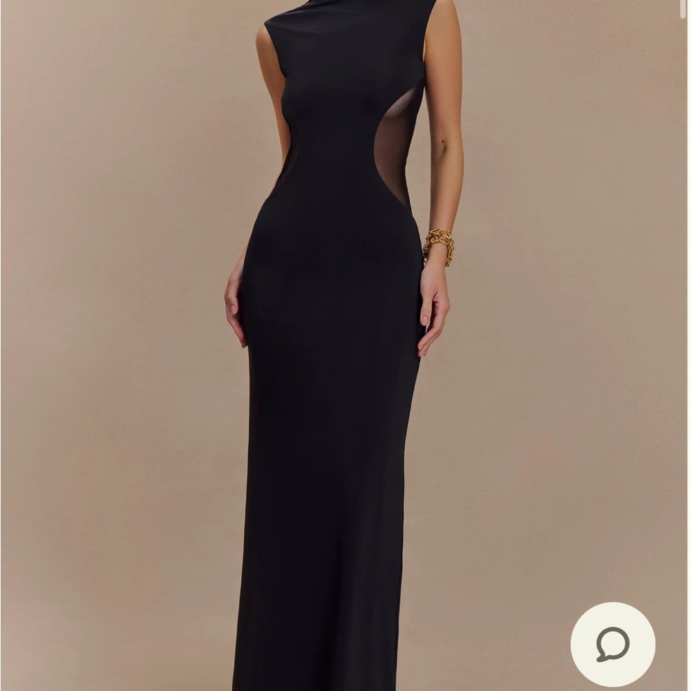 Meshki Black 	
Massie Slinky And Mesh Maxi Dress